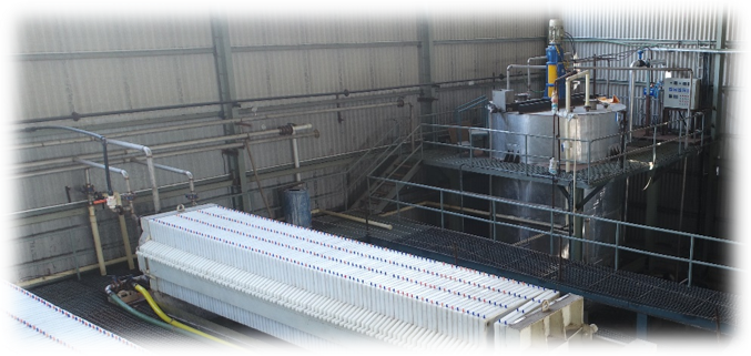 Factory interior and reactors